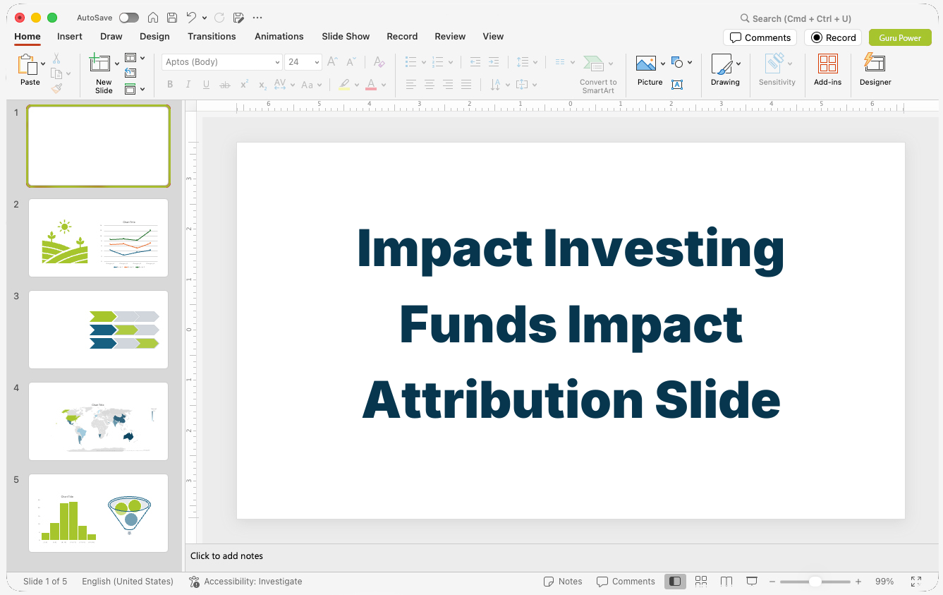 Impact Investing Funds Impact Attribution Slide-Deck