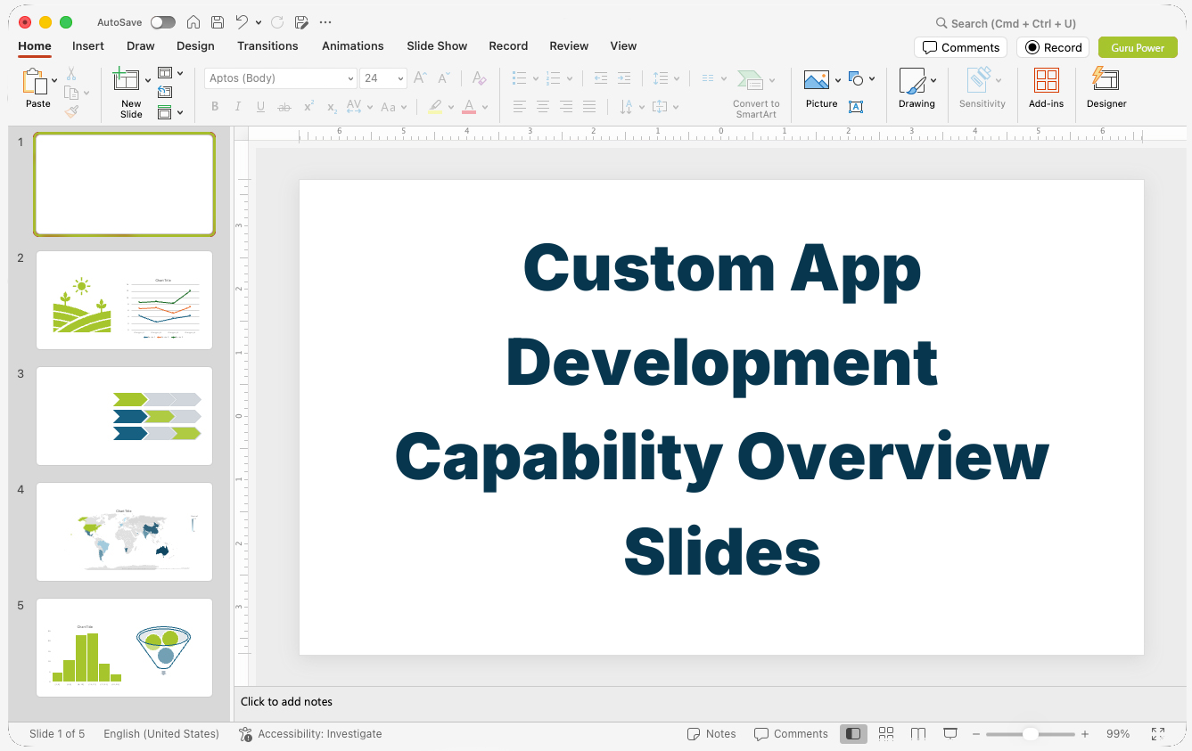 Custom App Development Capability Overview Slides