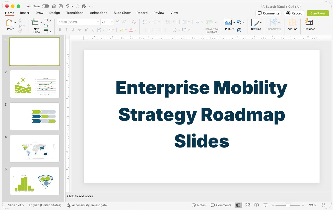Enterprise Mobility Strategy Roadmap Slides