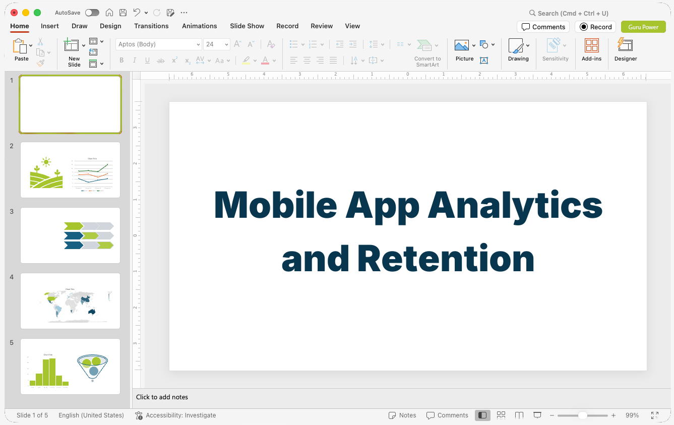 Mobile App Analytics and Retention Pitch Deck