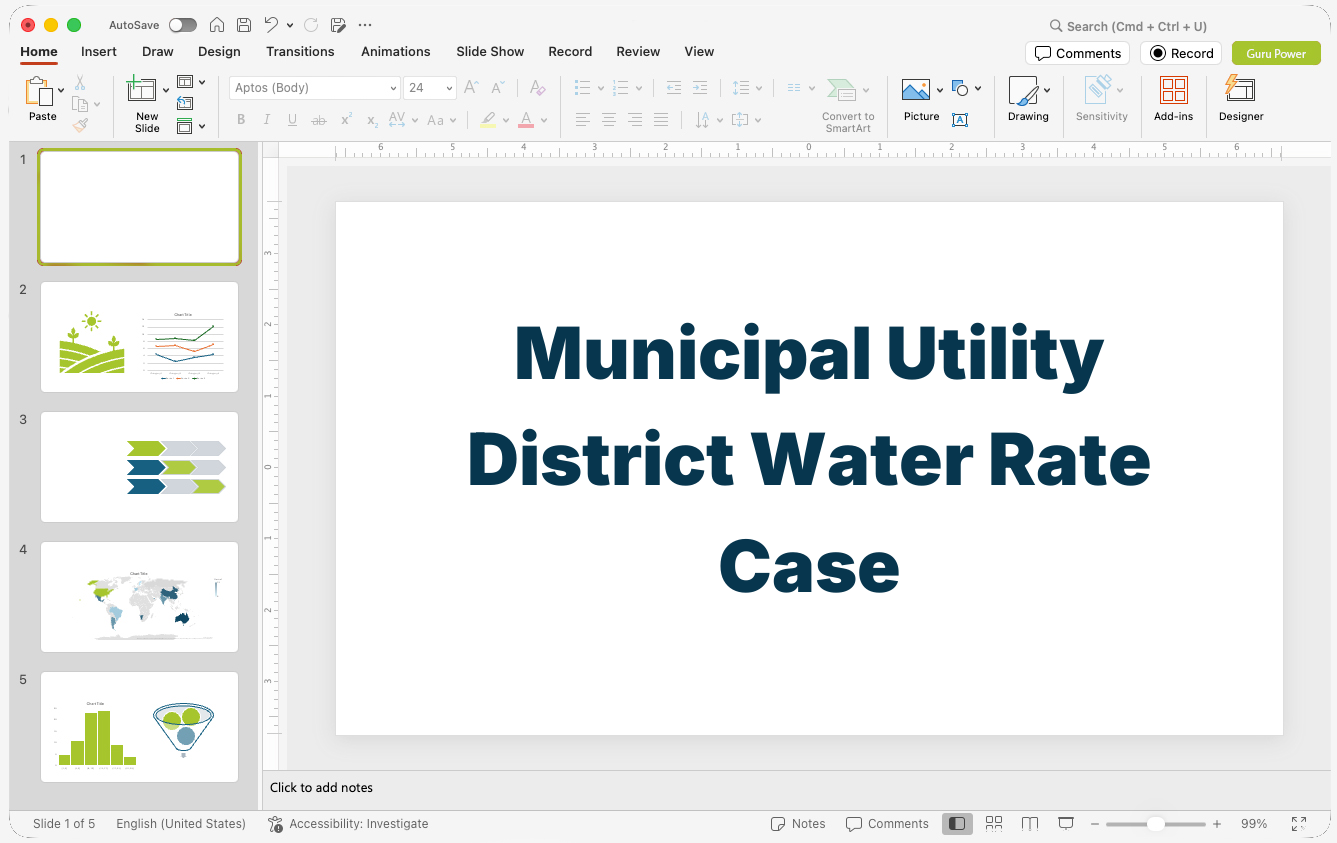 Municipal Utility District Water Rate Case Presentation
