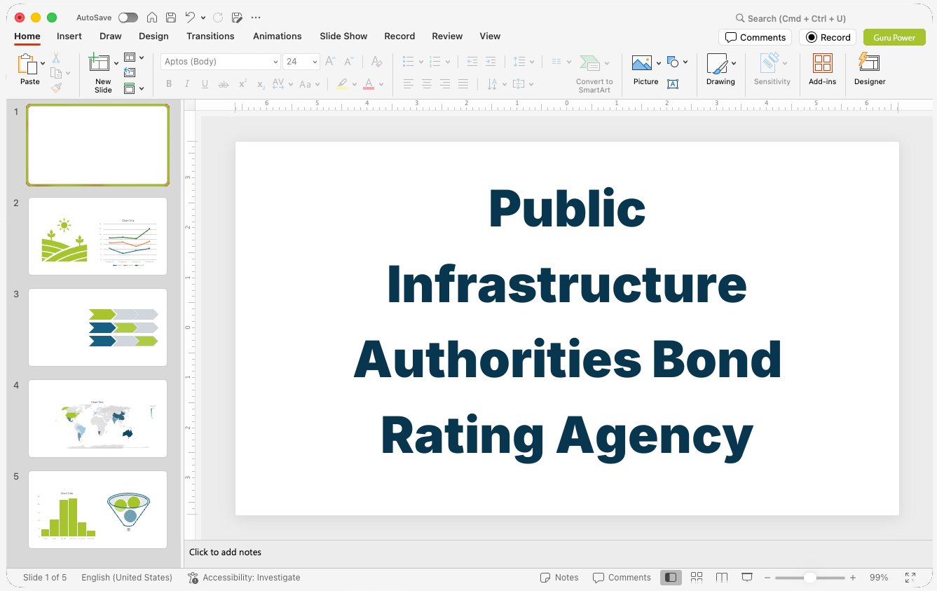 Public Infrastructure Authorities Bond Rating Agency Presentation