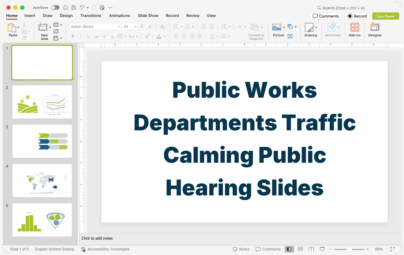 Public Works Departments Traffic Calming Public Hearing Slides