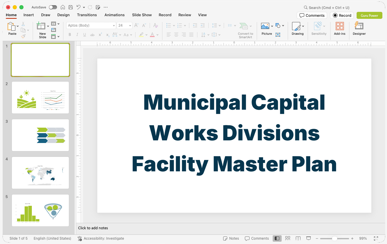 Municipal Capital Works Divisions Facility Master Plan Presentation