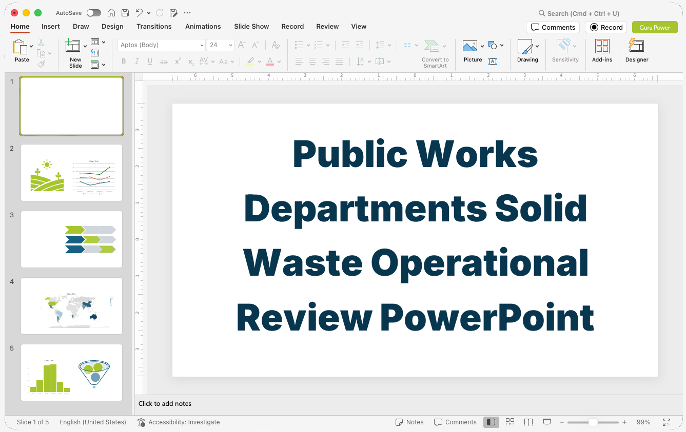 Public Works Departments Solid Waste Operational Review PowerPoint