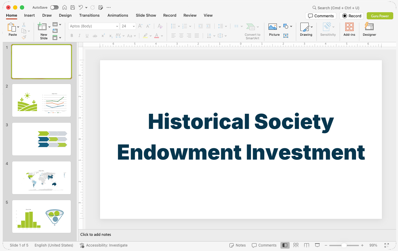 Historical Society Endowment Investment Presentation