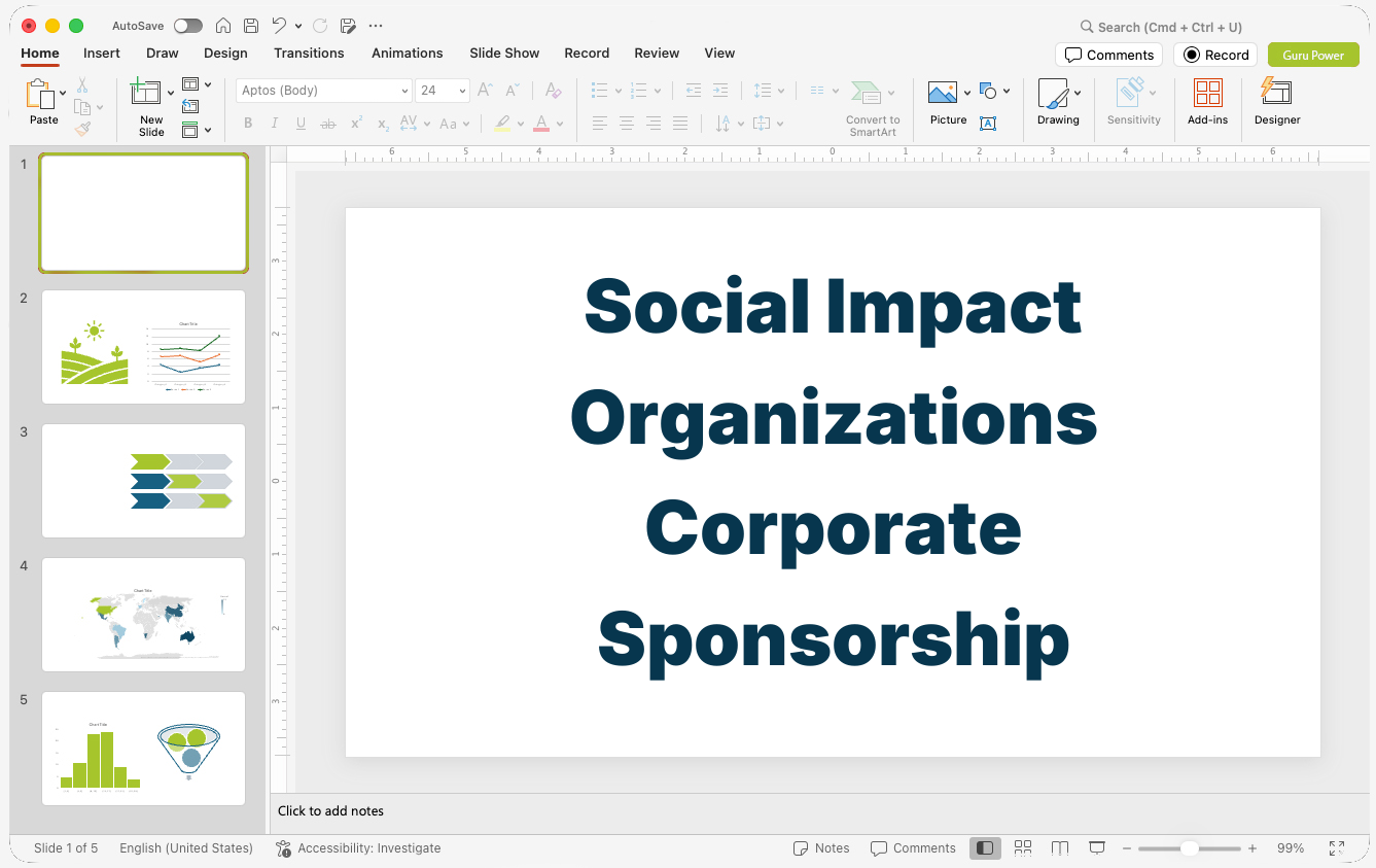 Social Impact Organizations Corporate Sponsorship Pitch-Deck