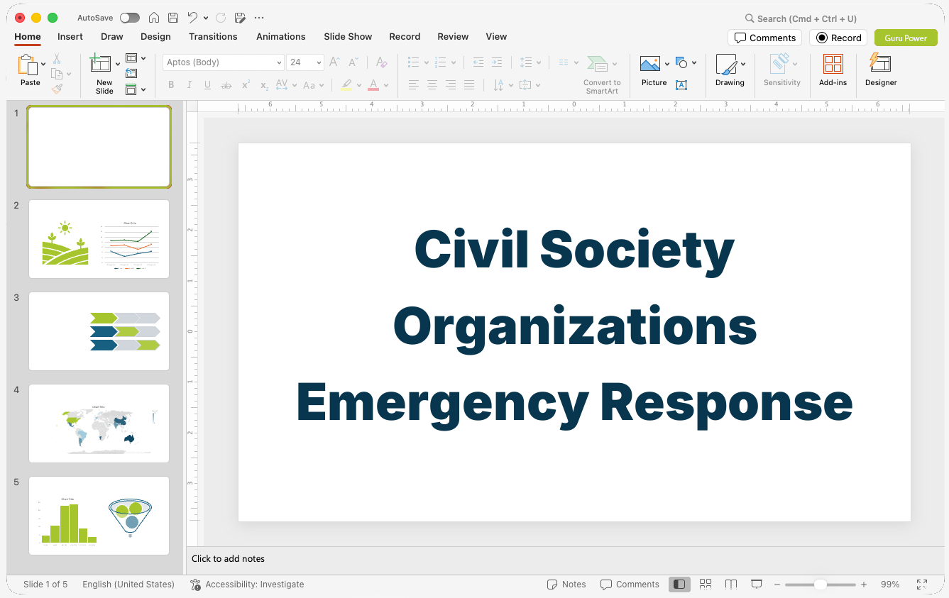 Civil Society Organizations Emergency Response Pitch-Deck