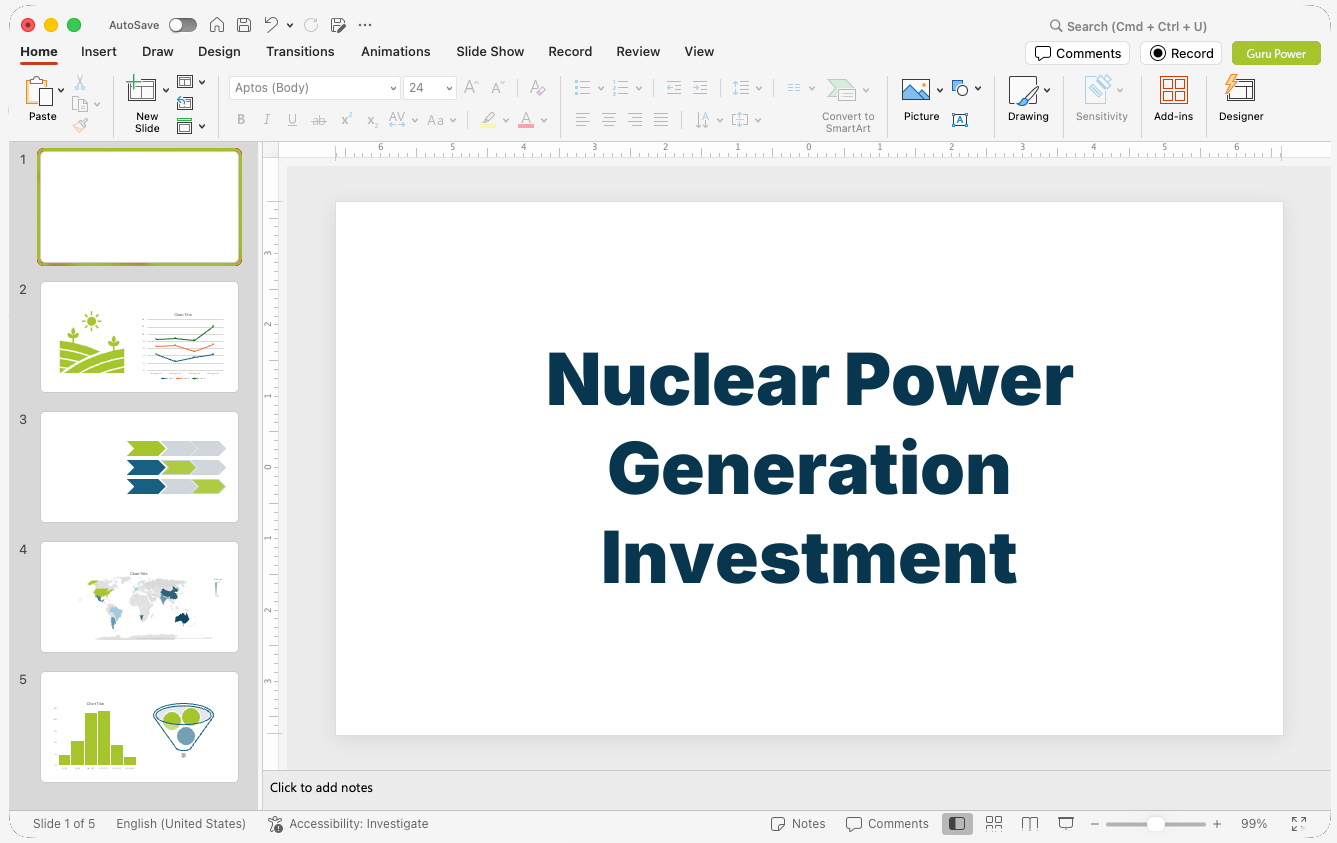 Nuclear Power Generation Investment Pitch-Deck