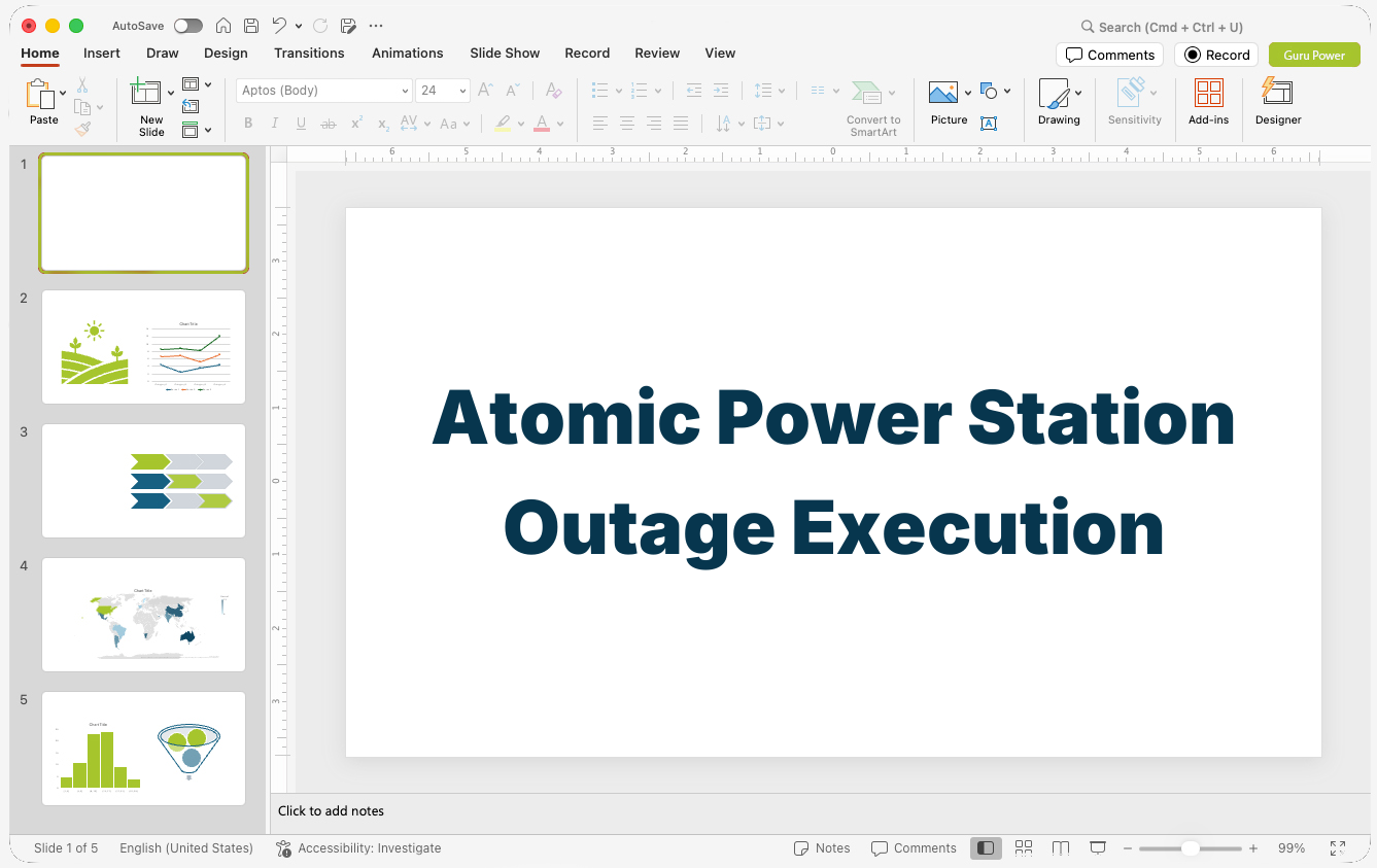 Atomic Power Station Outage Execution Presentation