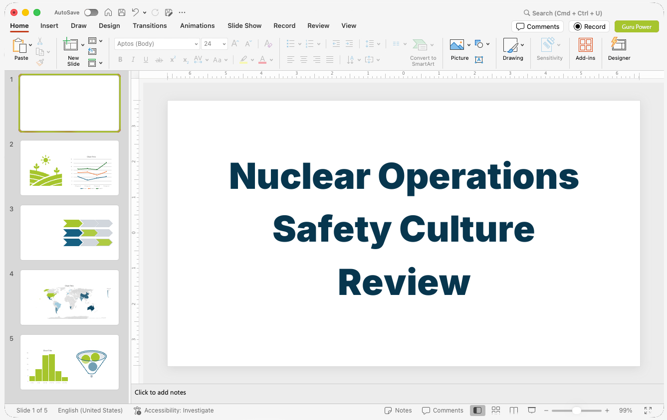 Nuclear Operations Safety Culture Review Presentation