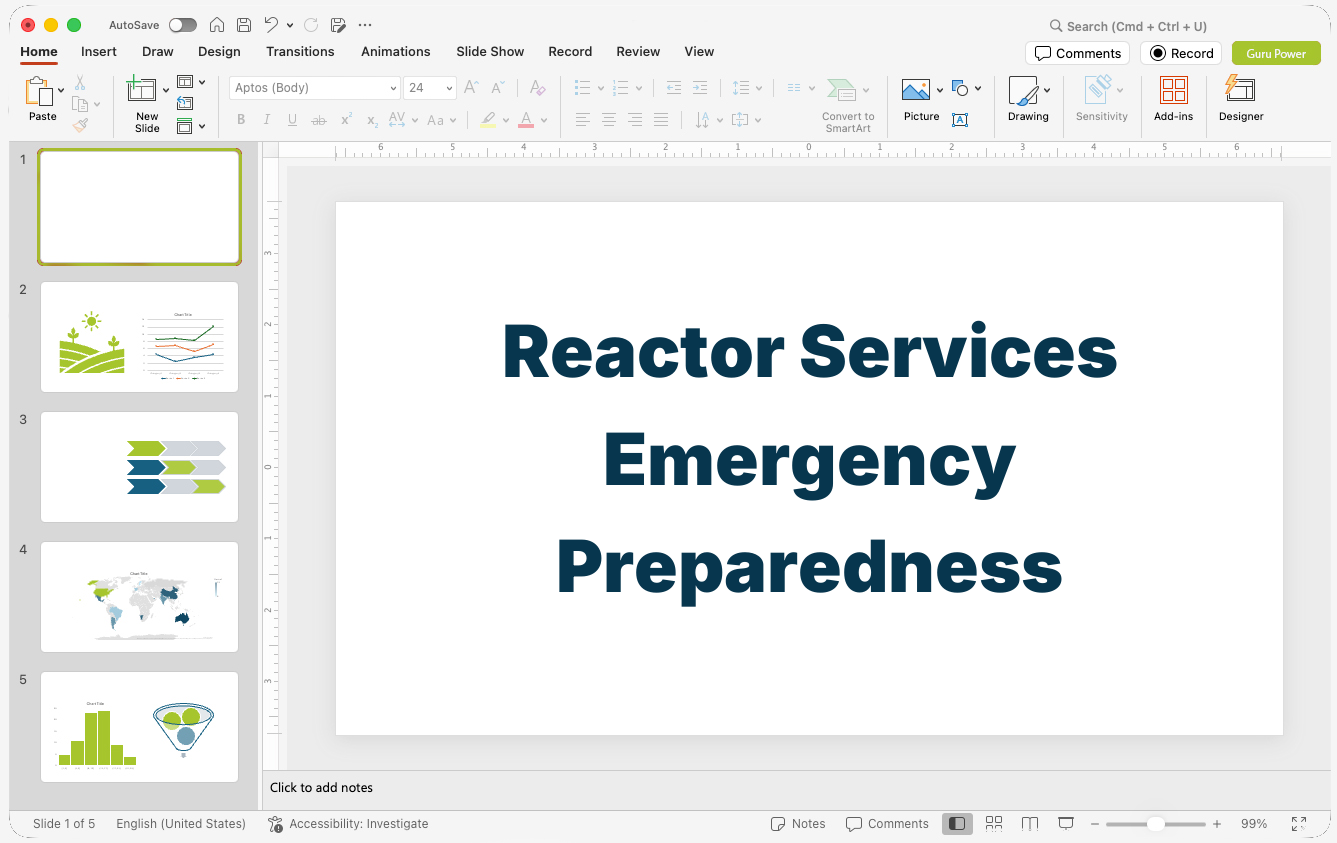 Reactor Services Emergency Preparedness Presentation