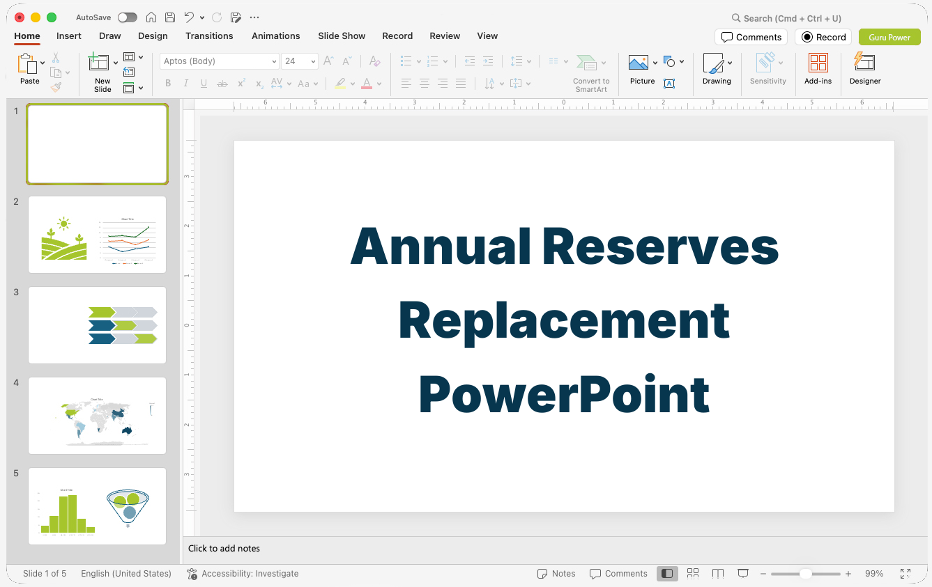 Annual Reserves Replacement PowerPoint