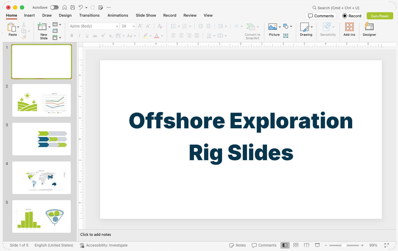 Offshore Exploration Rig Proposal Slides