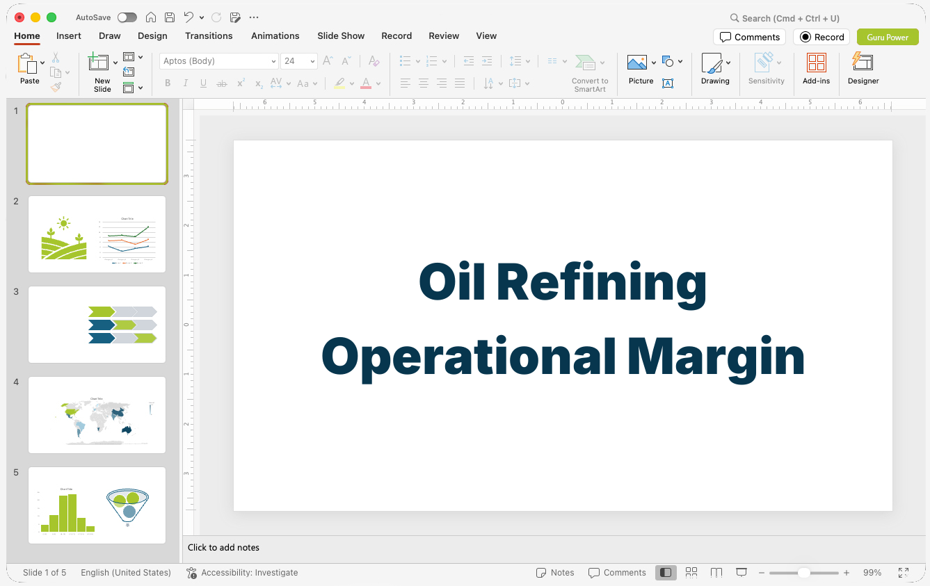 Oil Refining Operational Margin Presentation