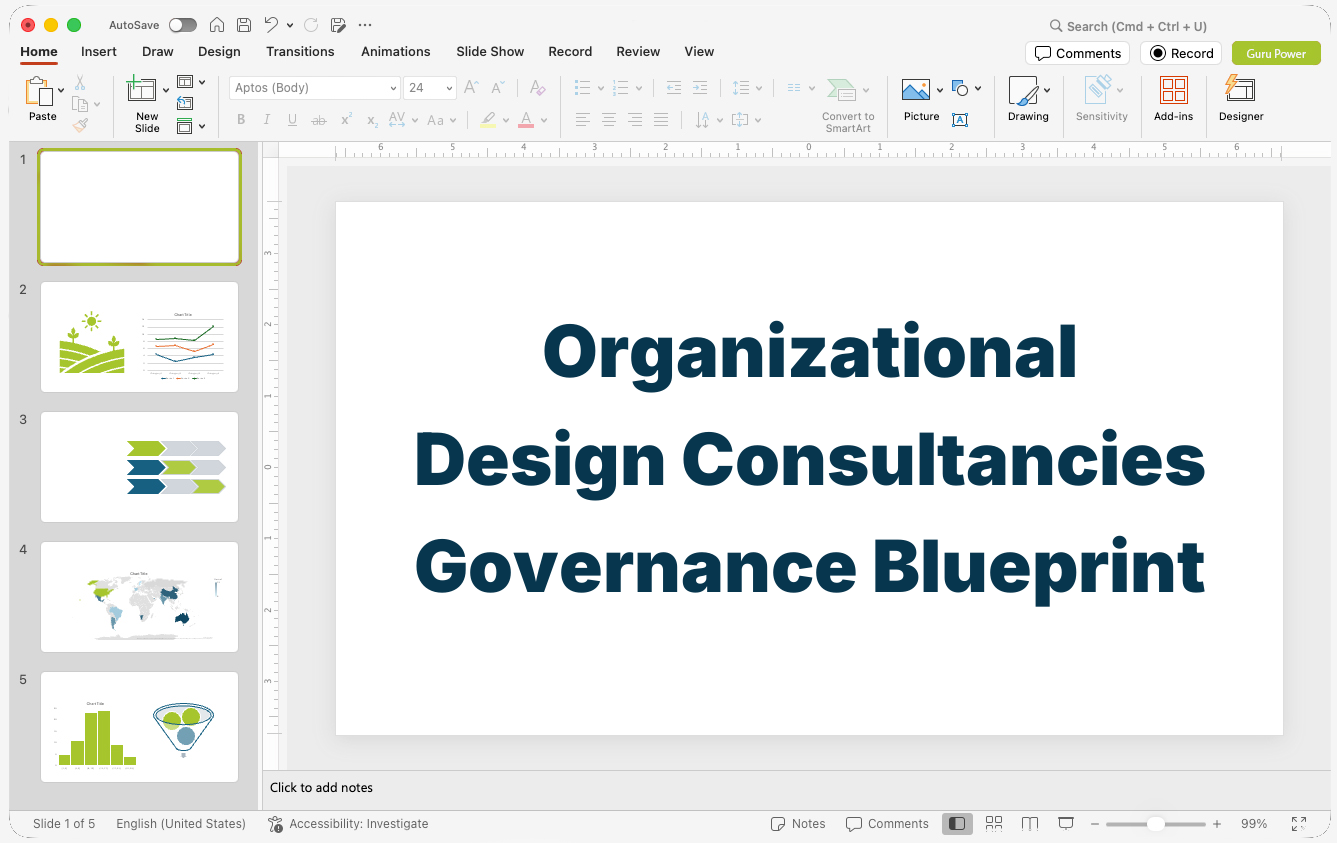 Organizational Design Consultancies Governance Blueprint Pitch-Deck