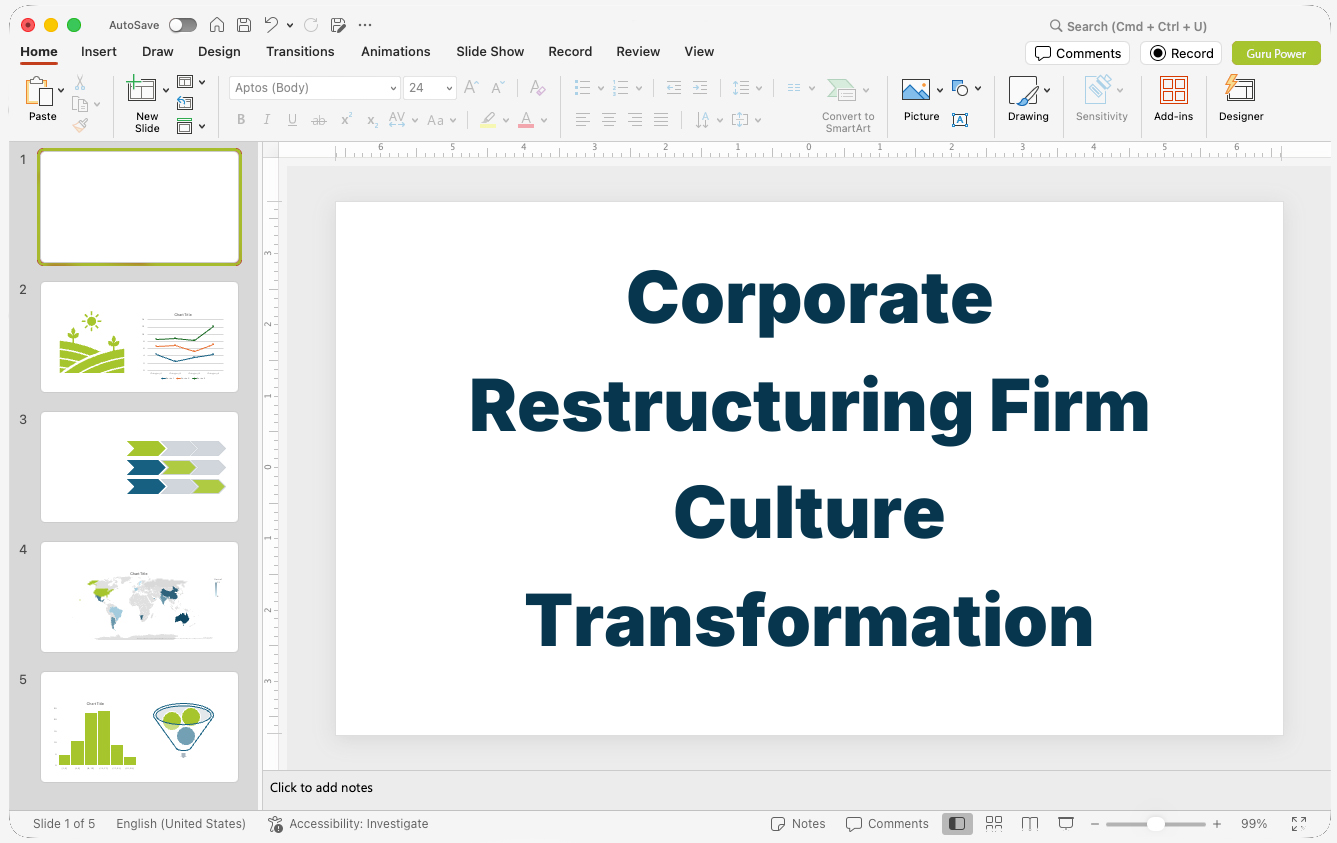 Corporate Restructuring Firm Culture Transformation Presentation