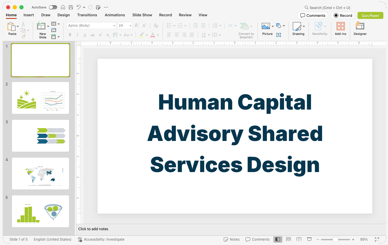 Human Capital Advisory Shared Services Design Pitch-Deck