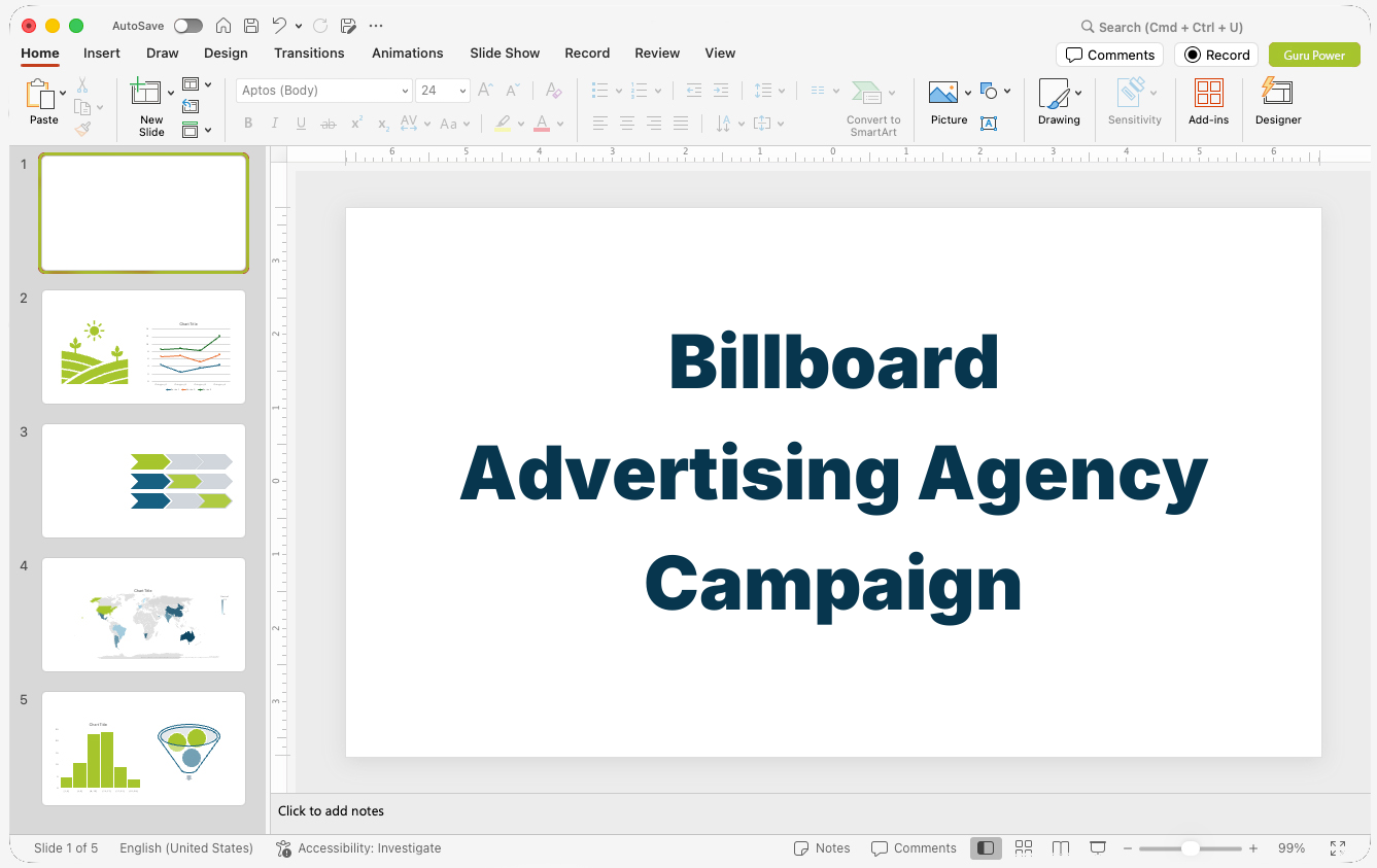 Billboard Advertising Agency Campaign Proposal Presentation