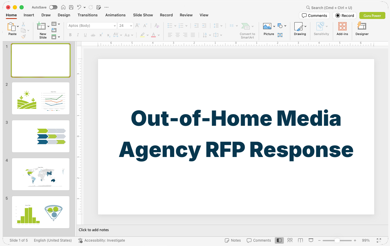 Out-of-Home Media Agency RFP Response Presentation