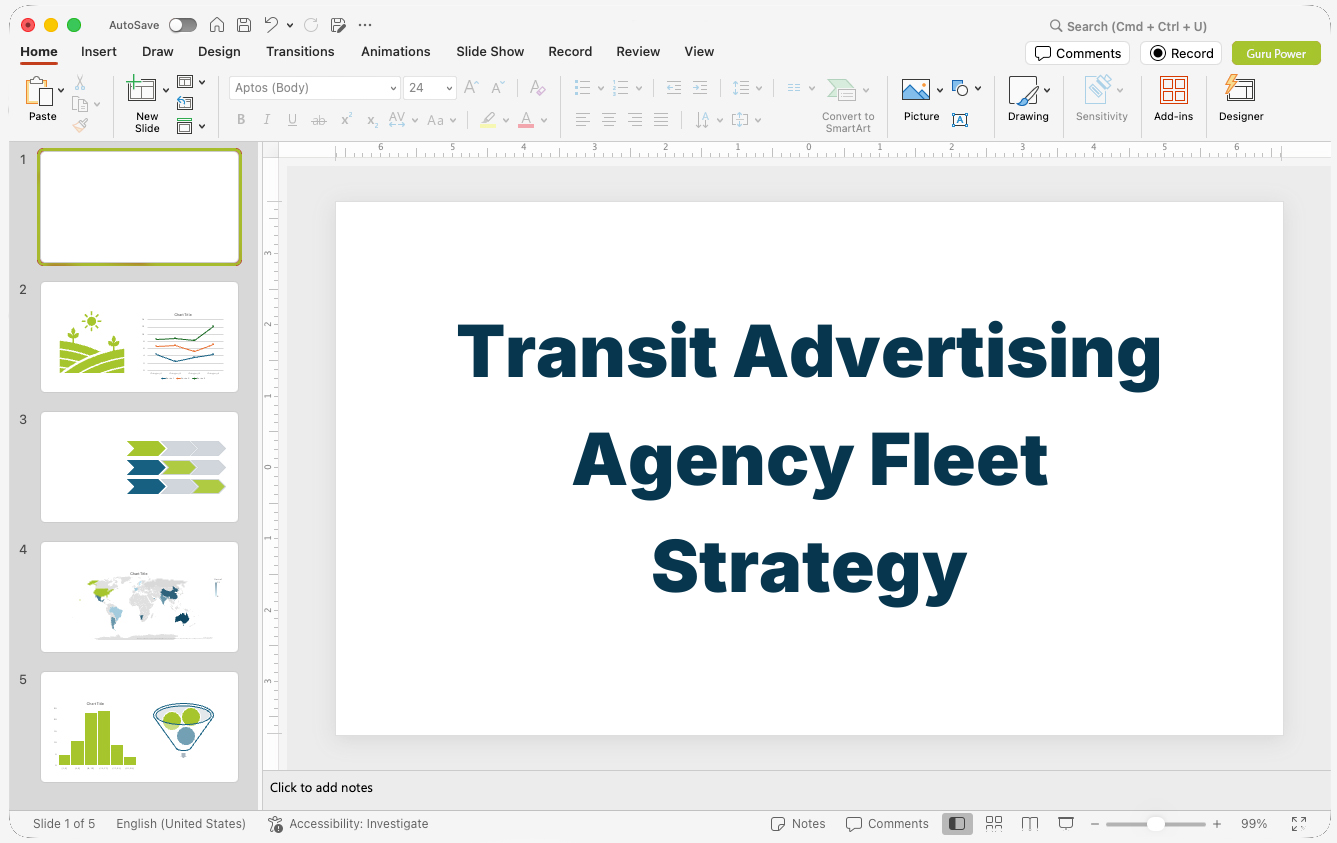 Transit Advertising Agency Fleet Strategy Pitch Deck