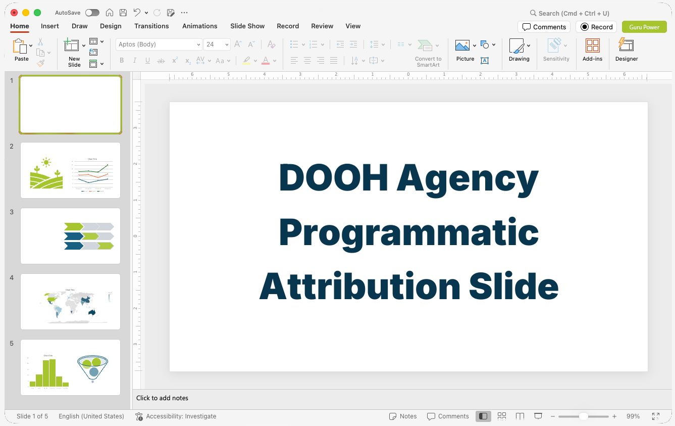DOOH Agency Programmatic Attribution Slide Deck