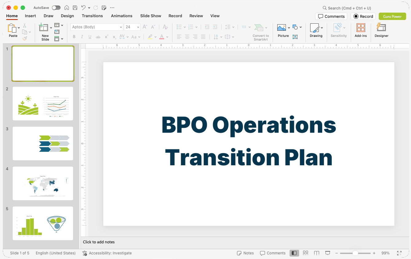 BPO Operations Transition Plan Presentation