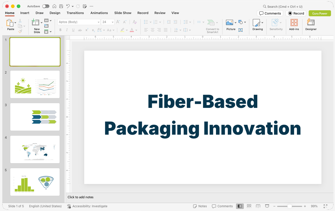 Fiber-Based Packaging Innovation Pitch-Deck