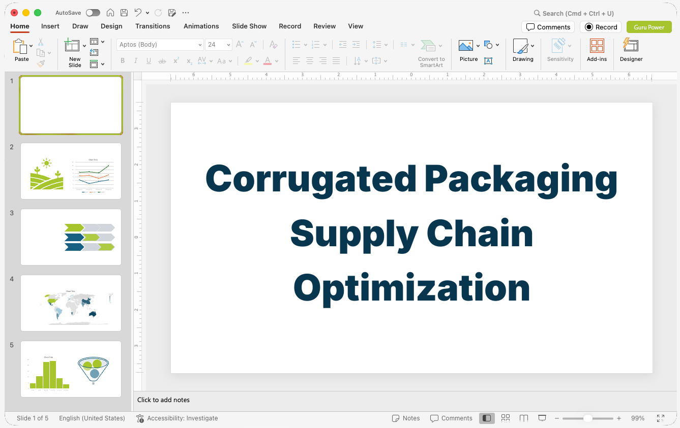 Corrugated Packaging Supply Chain Optimization Presentation