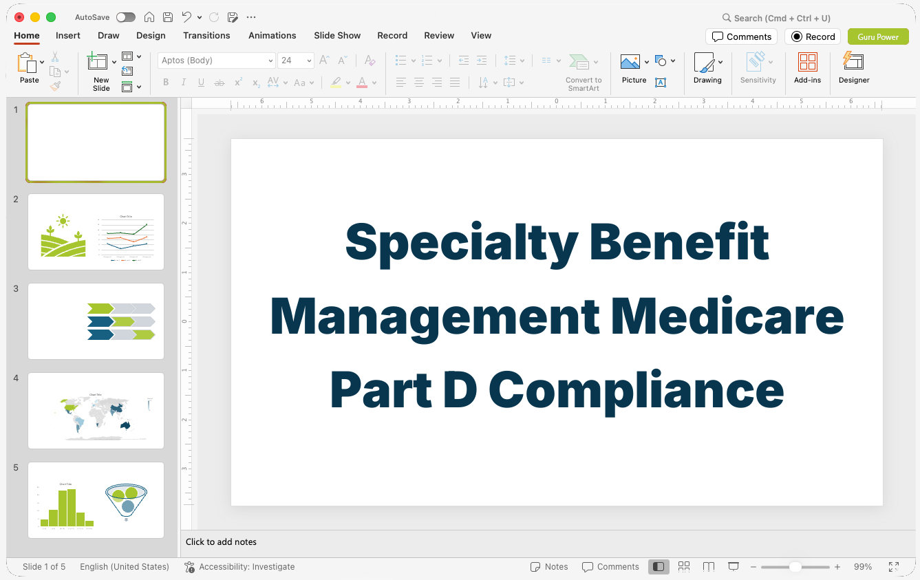 Specialty Benefit Management Medicare Part D Compliance Presentation