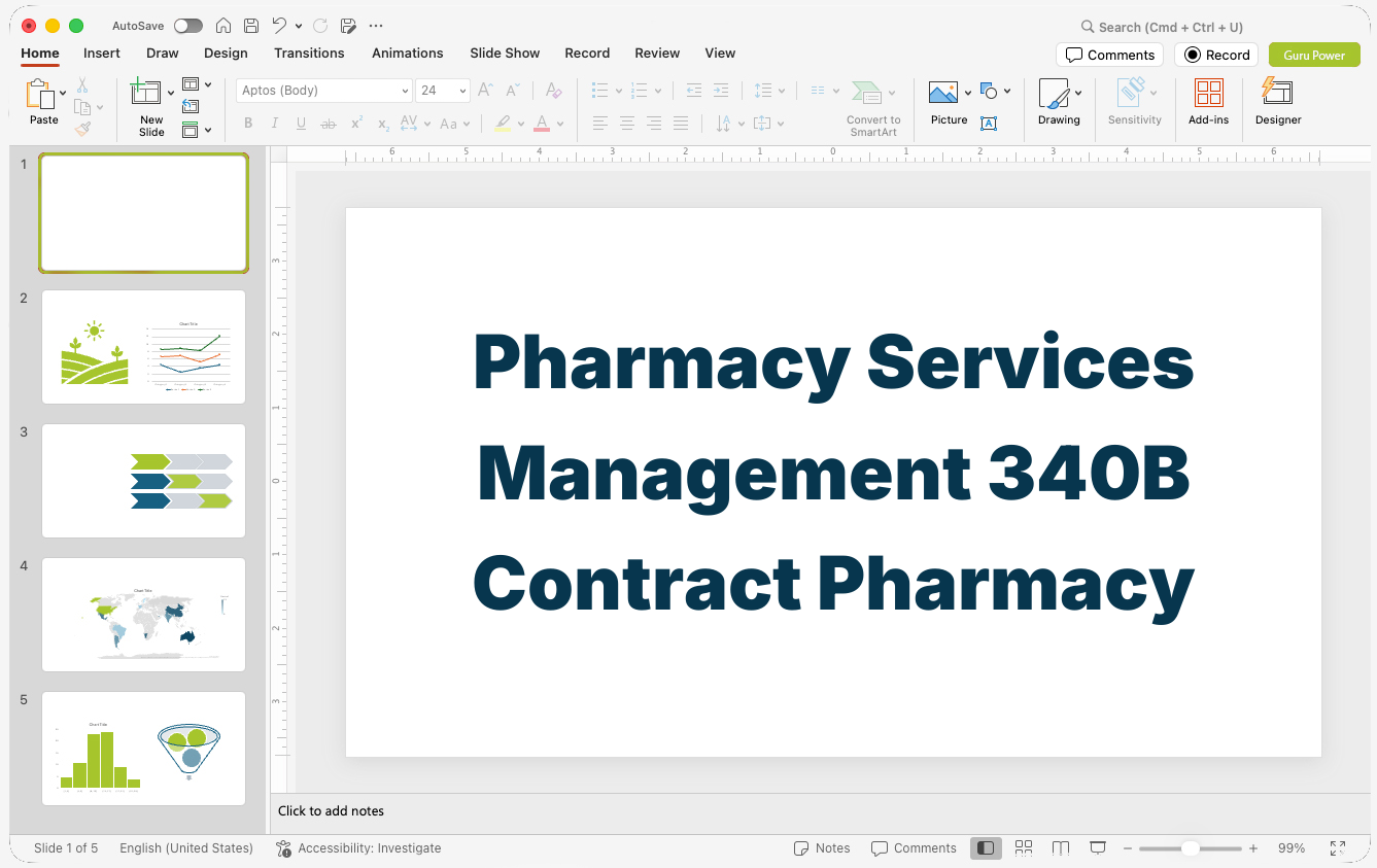 Pharmacy Services Management 340B Contract Pharmacy Pitch-Deck