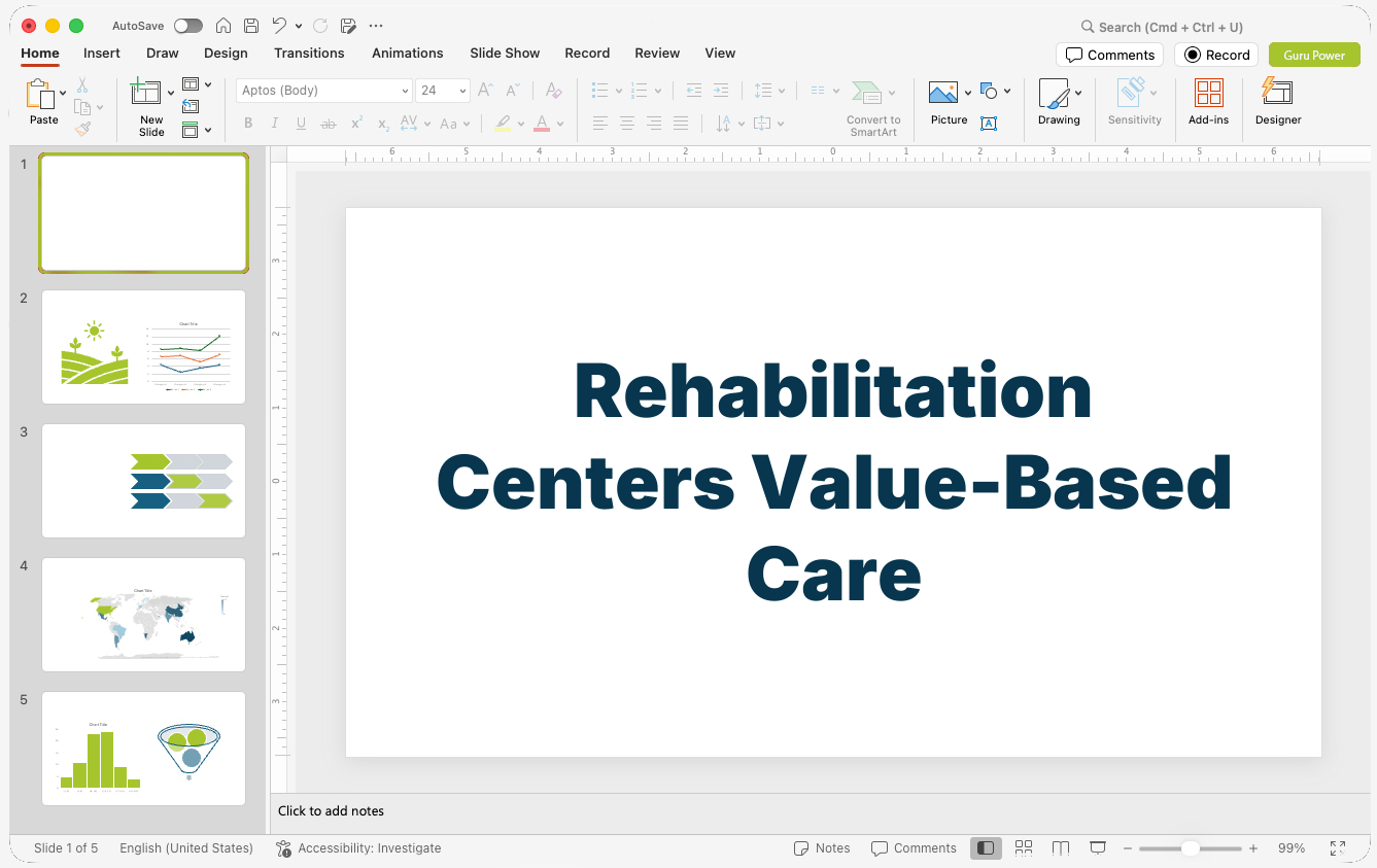 Rehabilitation Centers Value-Based Care Pitch-Deck
