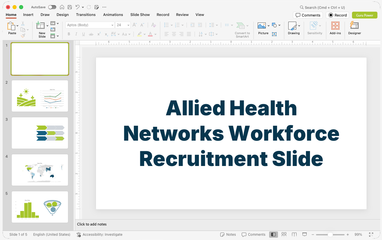 Allied Health Networks Workforce Recruitment Slide-Deck