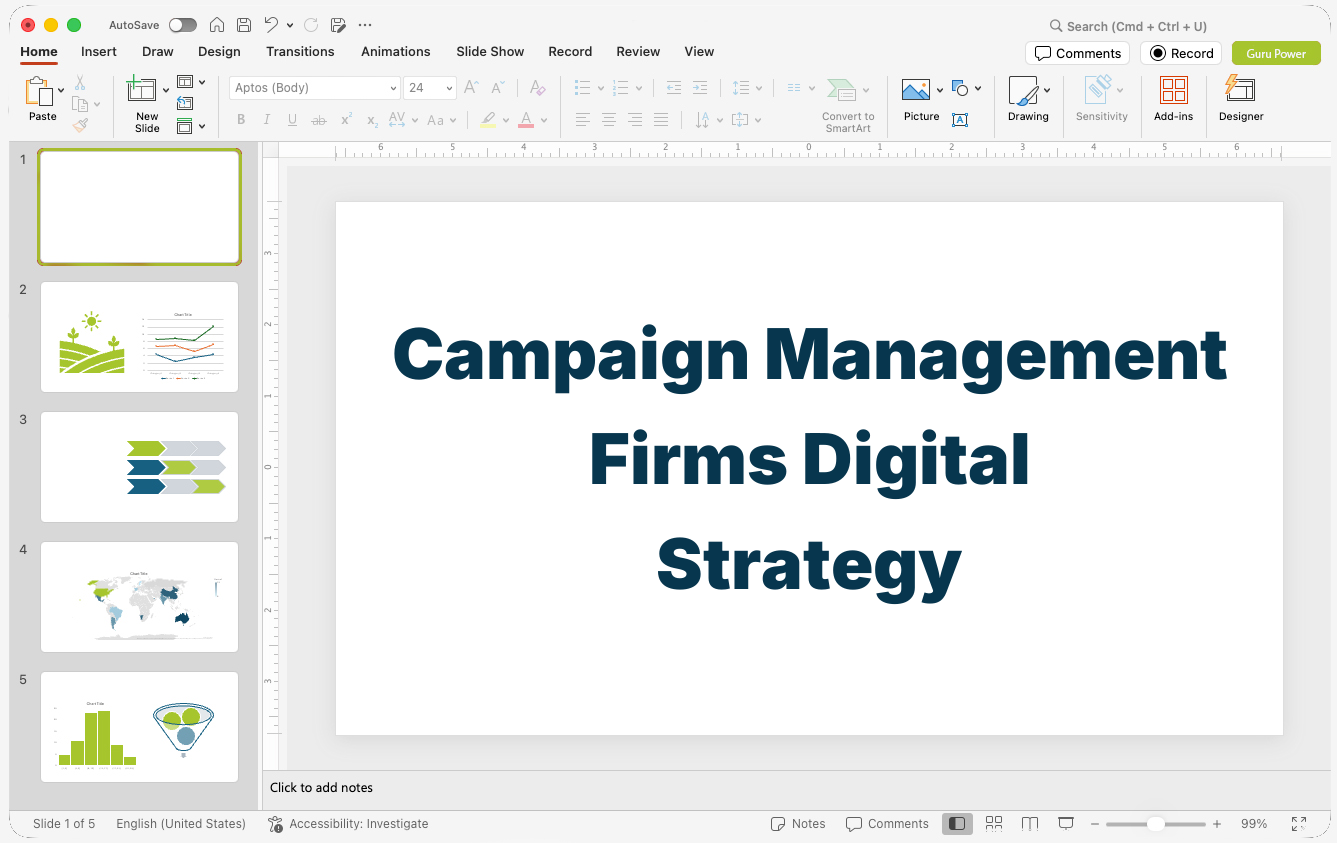 Campaign Management Firms Digital Strategy Deck