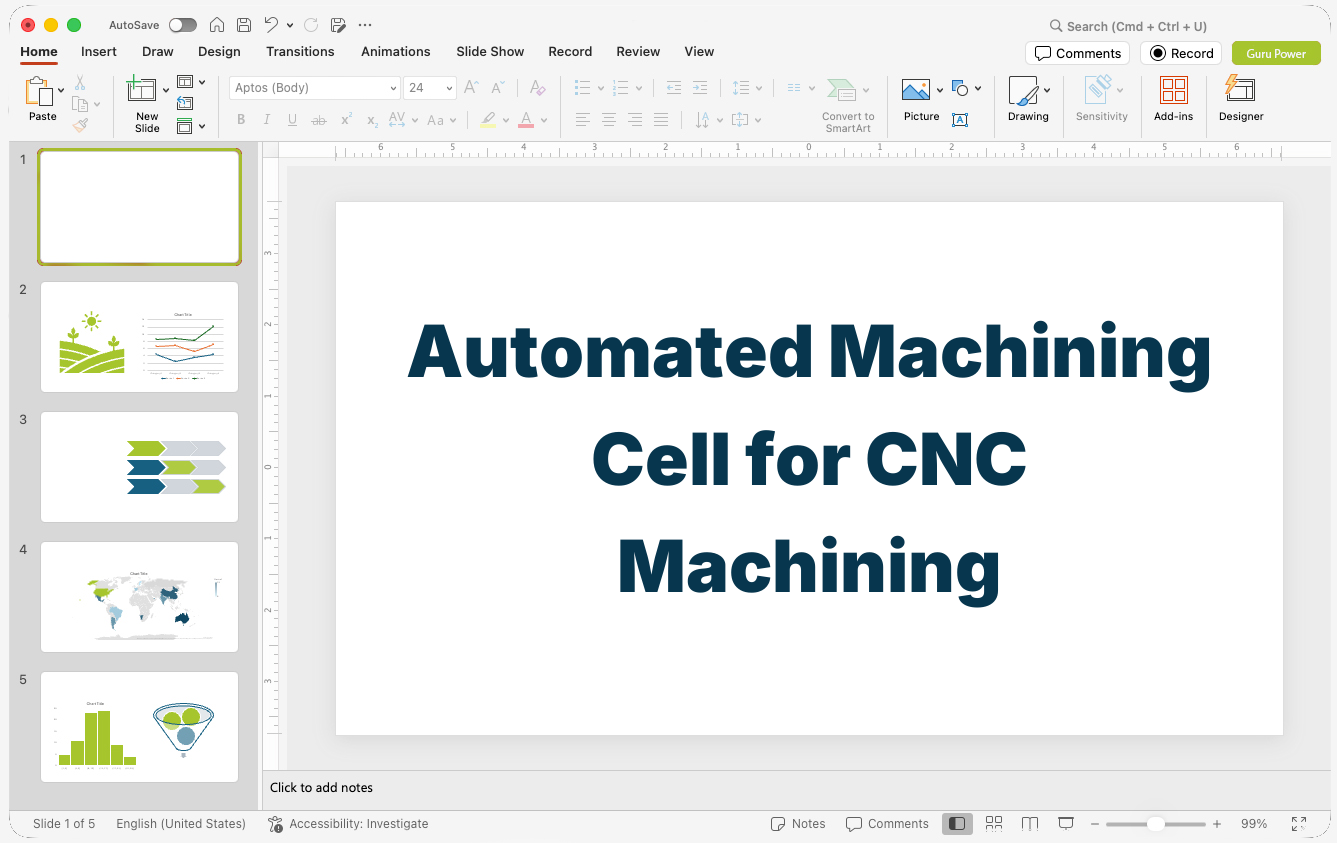 Automated Machining Cell Proposal Presentation for CNC Machining