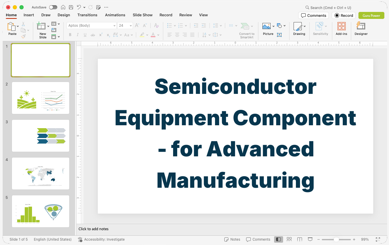 Semiconductor Equipment Component Pitch-Deck for Advanced Manufacturing