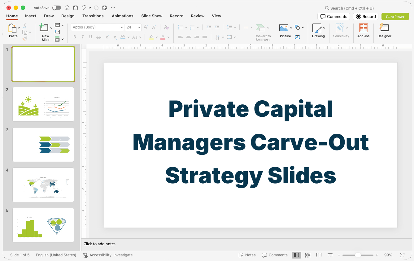 Private Capital Managers Carve-Out Strategy Slides