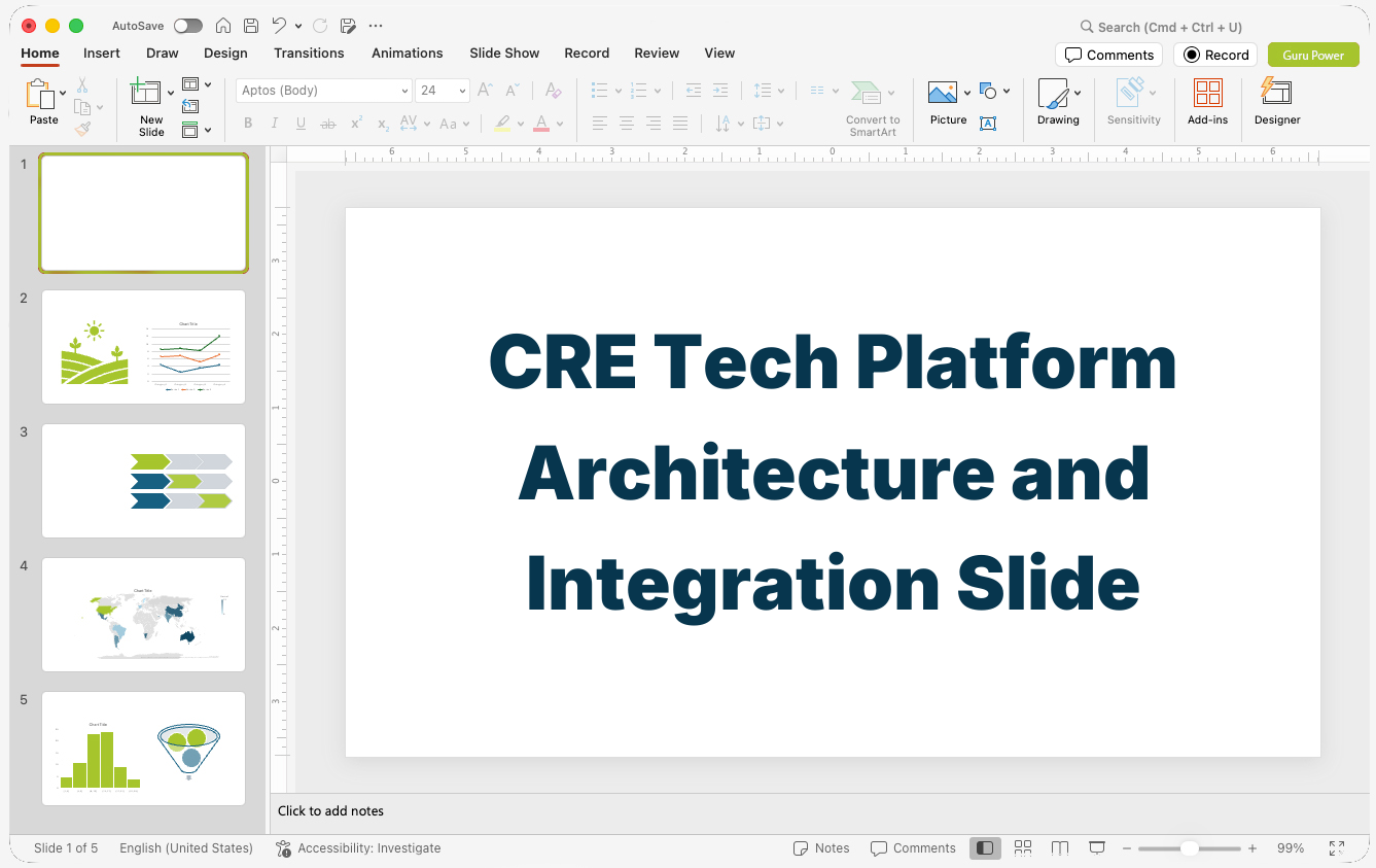 CRE Tech Platform Architecture and Integration Slide-Deck