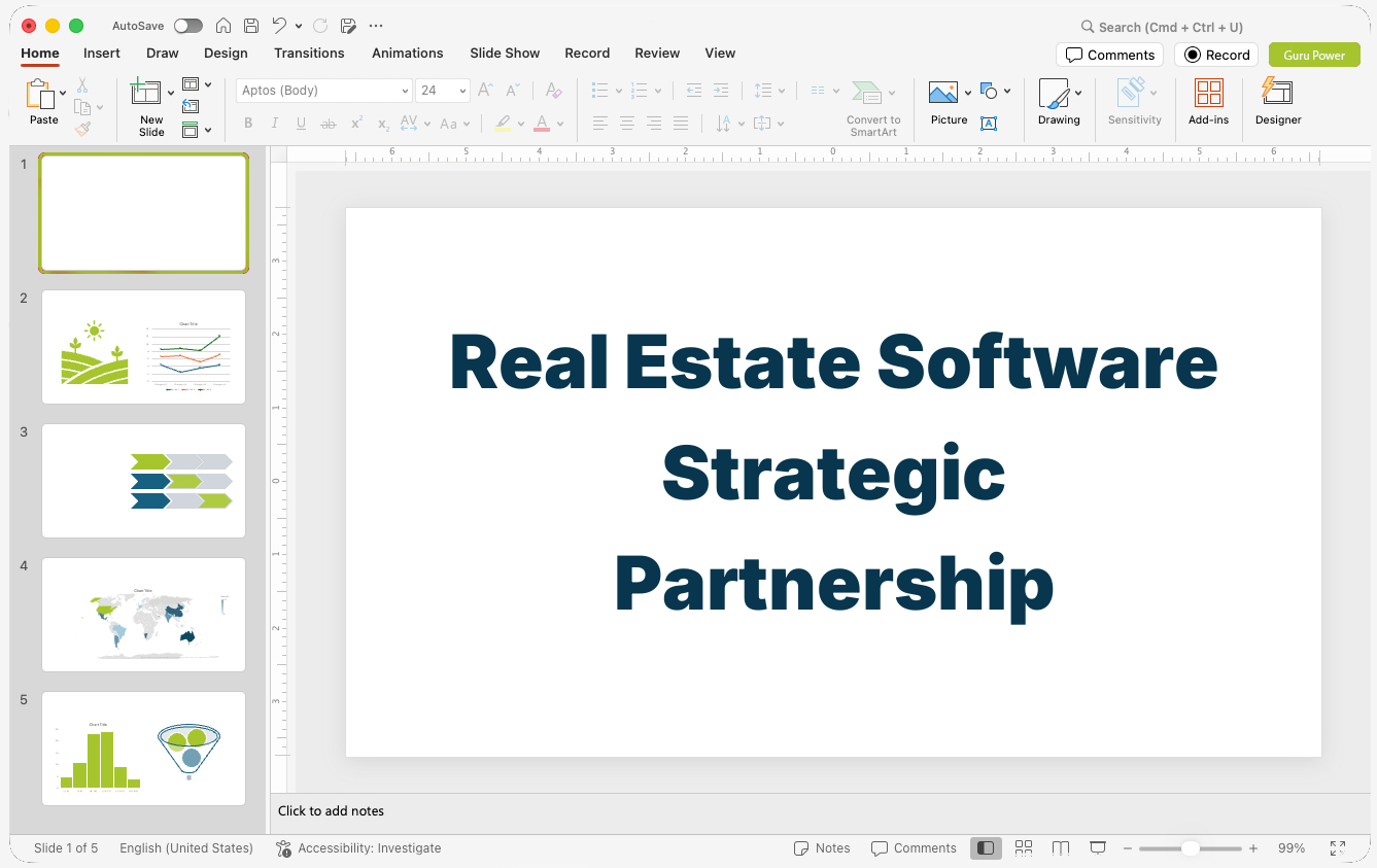 Real Estate Software Strategic Partnership Proposal Presentation