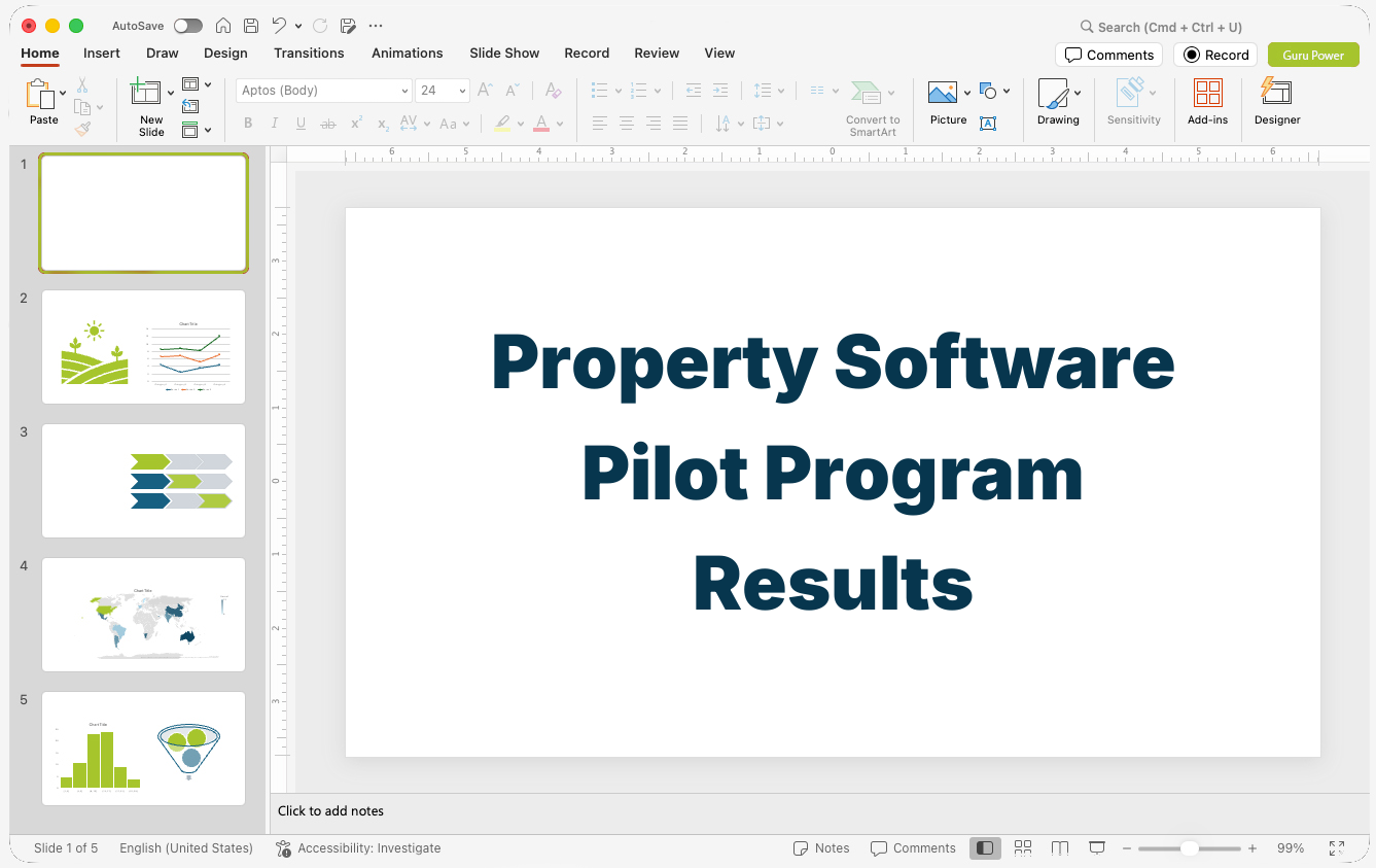 Property Software Pilot Program Results Presentation