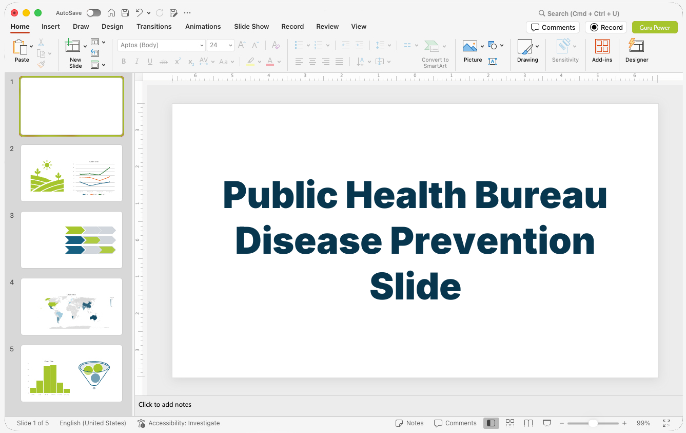 Public Health Bureau Disease Prevention Slide-Deck