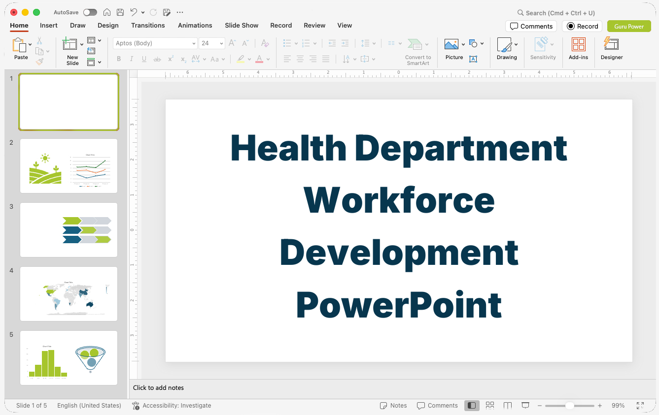 Health Department Workforce Development PowerPoint