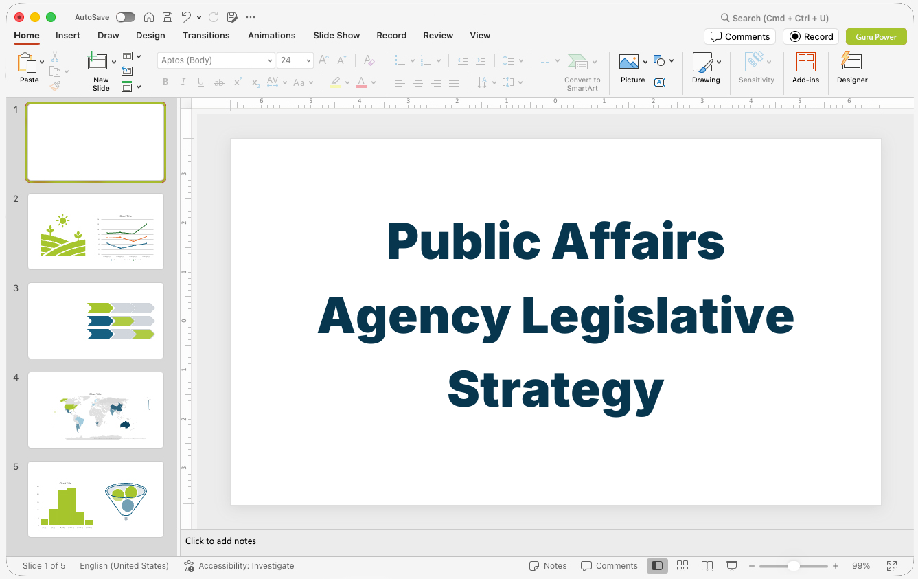 Public Affairs Agency Legislative Strategy Pitch-Deck
