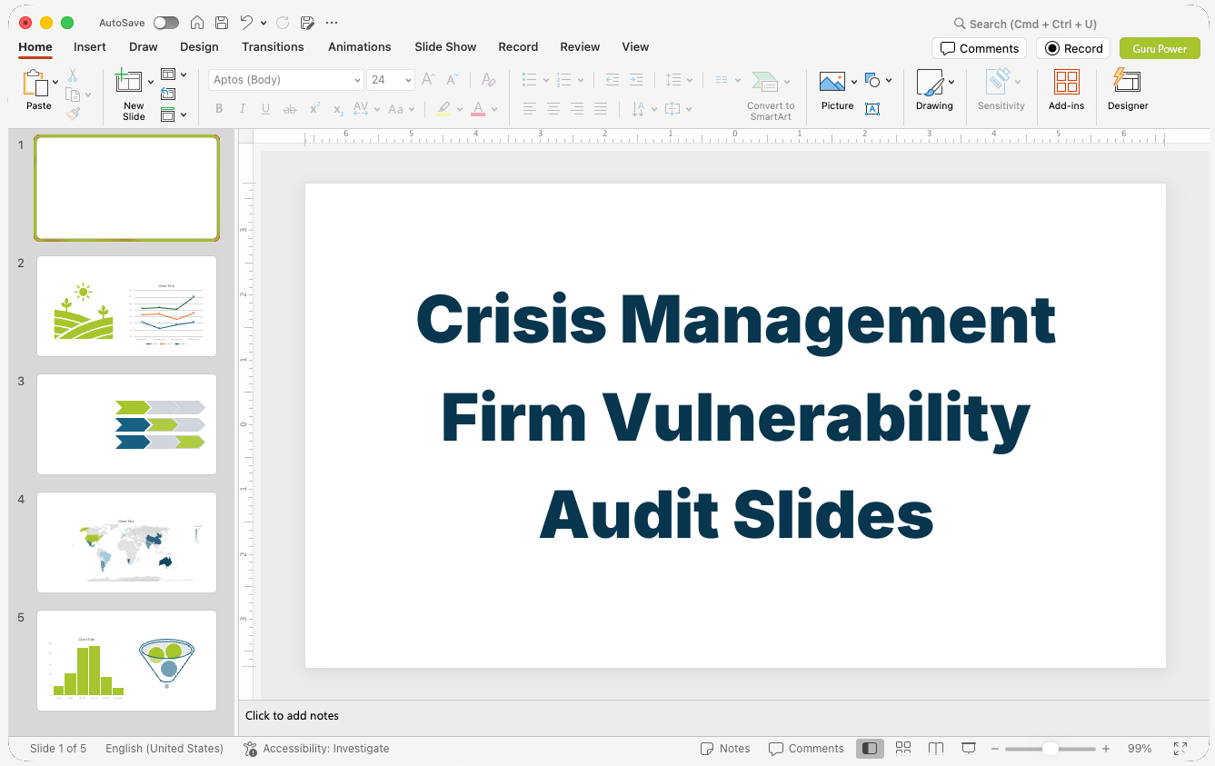 Crisis Management Firm Vulnerability Audit Slides