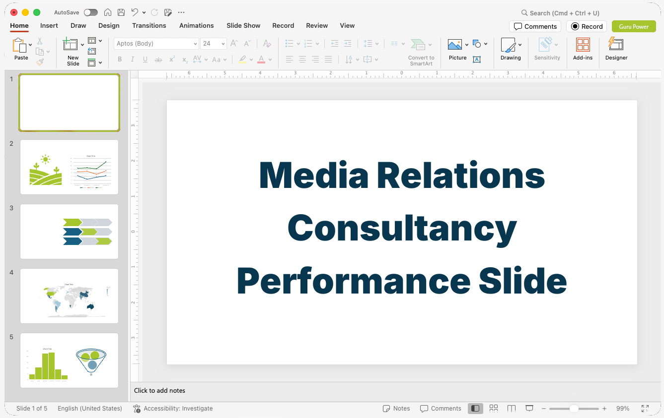 Media Relations Consultancy Pitch Performance Slide-Deck