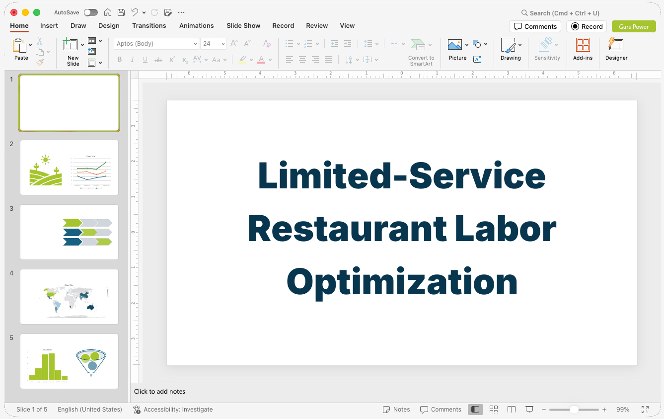 Limited-Service Restaurant Labor Optimization Pitch-Deck