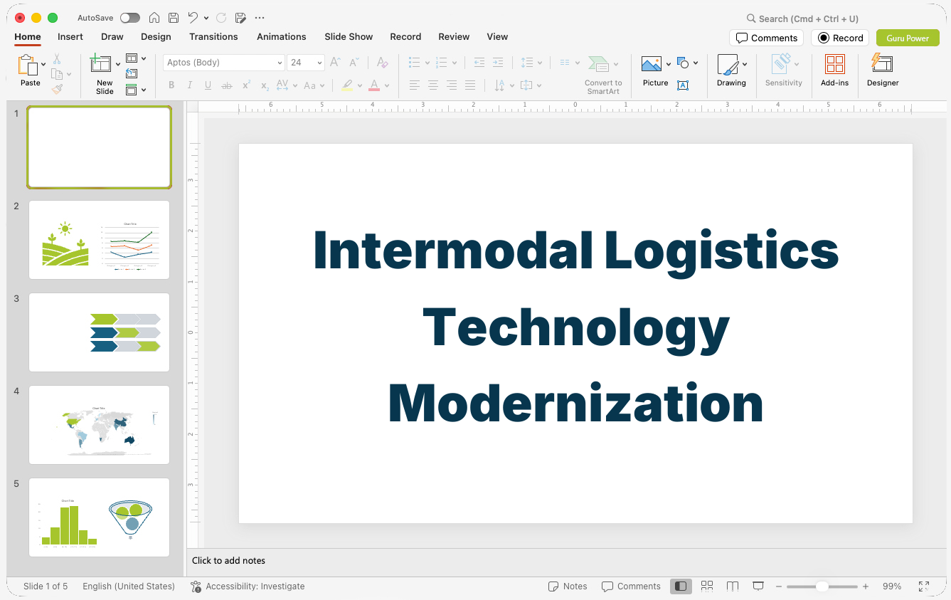 Intermodal Logistics Technology Modernization Pitch-Deck