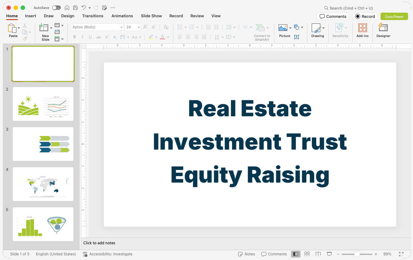 Real Estate Investment Trust Equity Raising Presentation