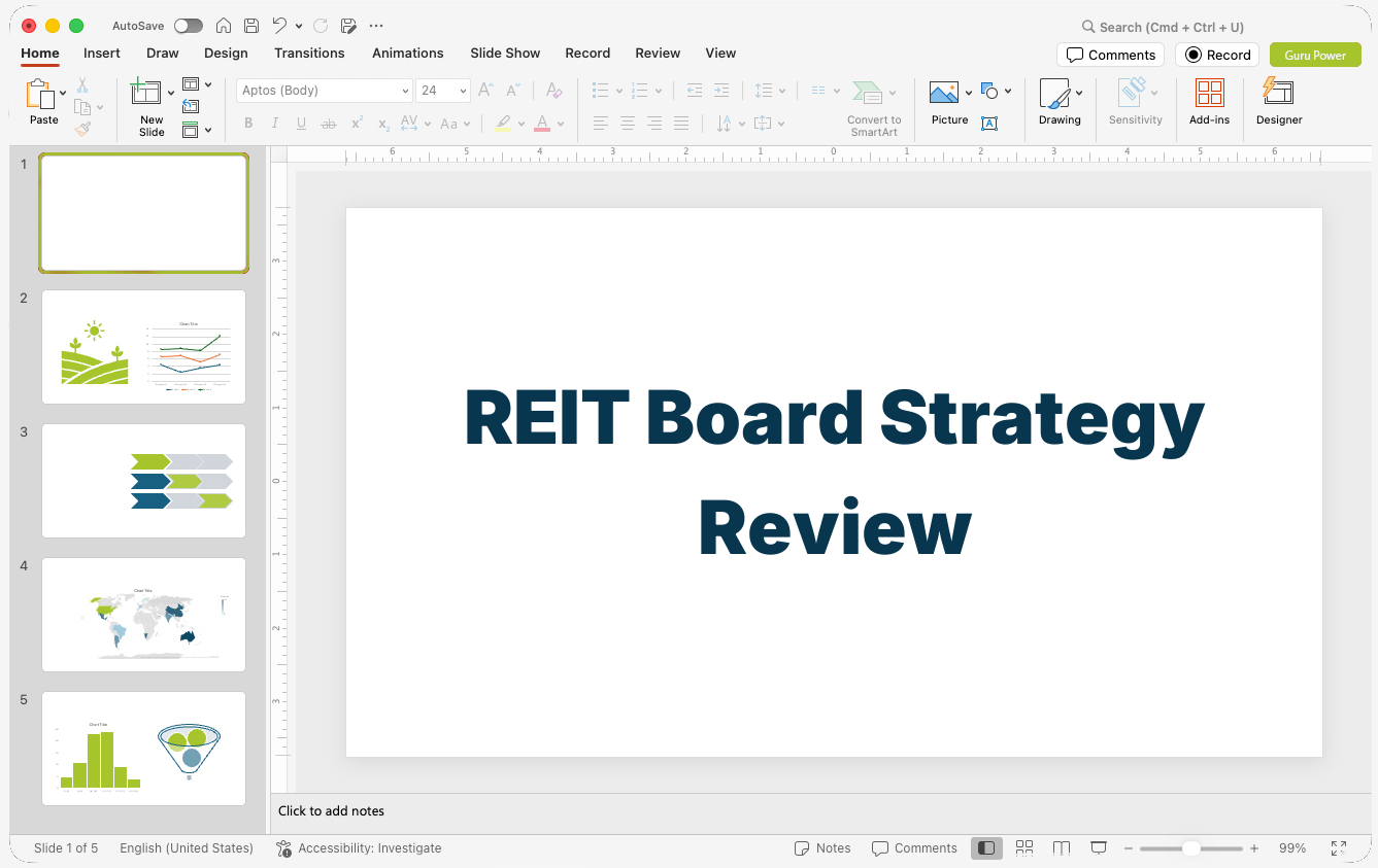 REIT Board Strategy Review Presentation