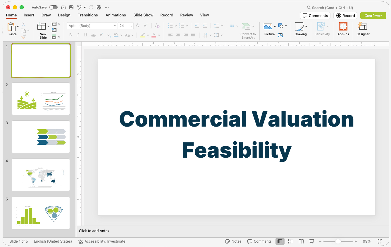Commercial Valuation Feasibility Presentation
